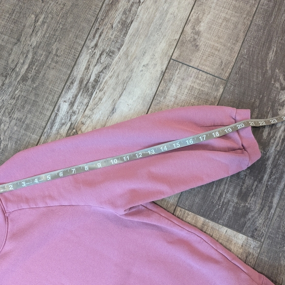 Madewell Cotton Cloud berry Pink Crew Neck Sweater Size Medium. - Picture 8 of 9